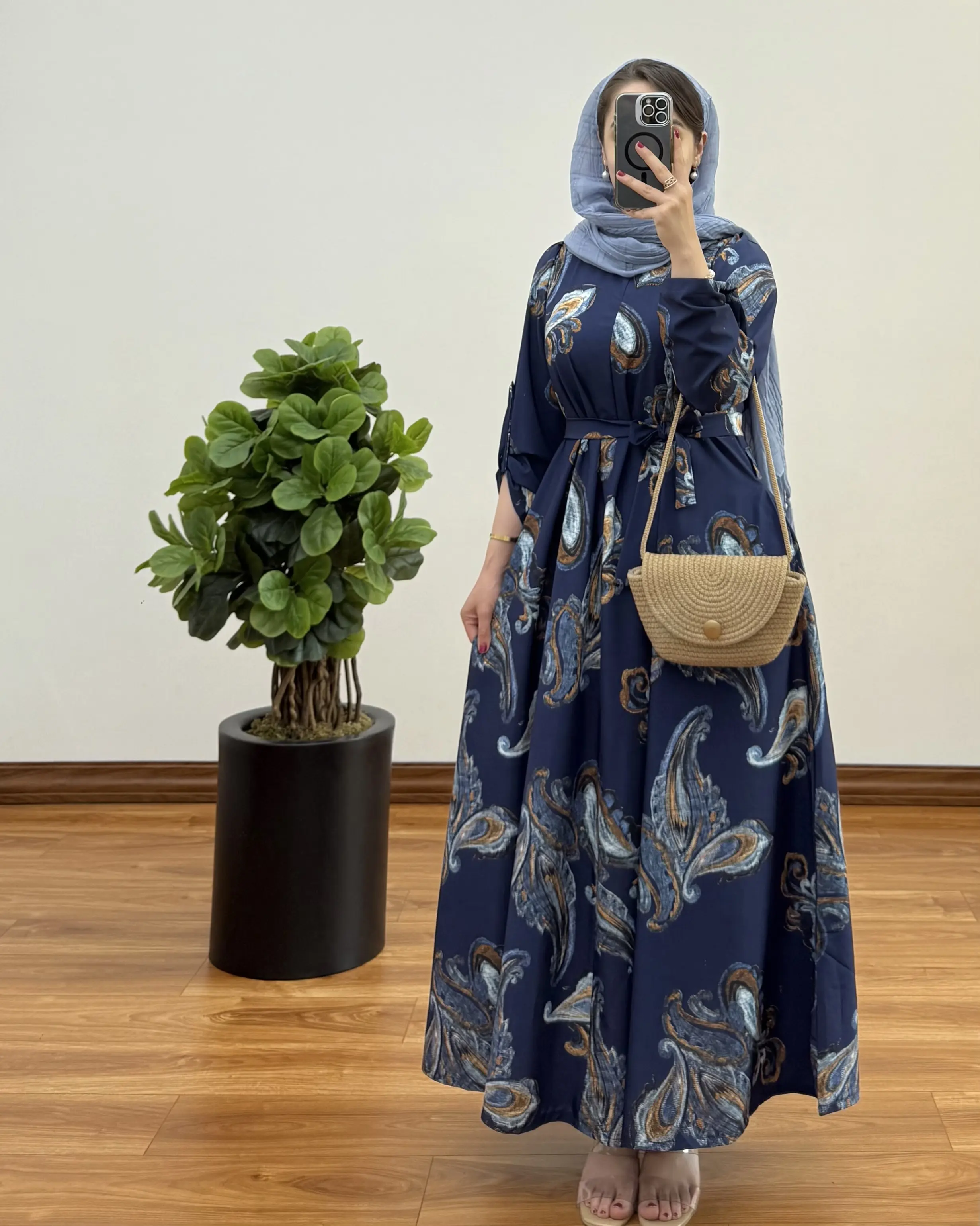 پیراهن مانتویی ایتالیایی ترمه 4